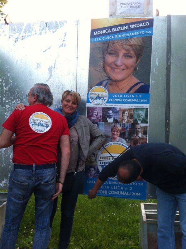 Manifesti Monica Buzzini Sindaco - Lista Civica Rinnovamento 2.0