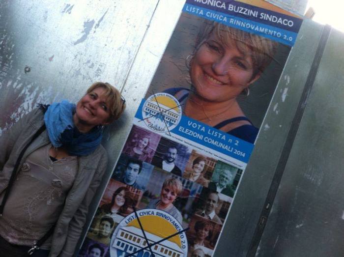 Manifesti Monica Buzzini Sindaco - Lista Civica Rinnovamento 2.0