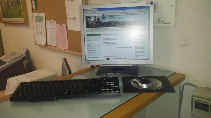 Postazione pc consultabile per i cittadini
