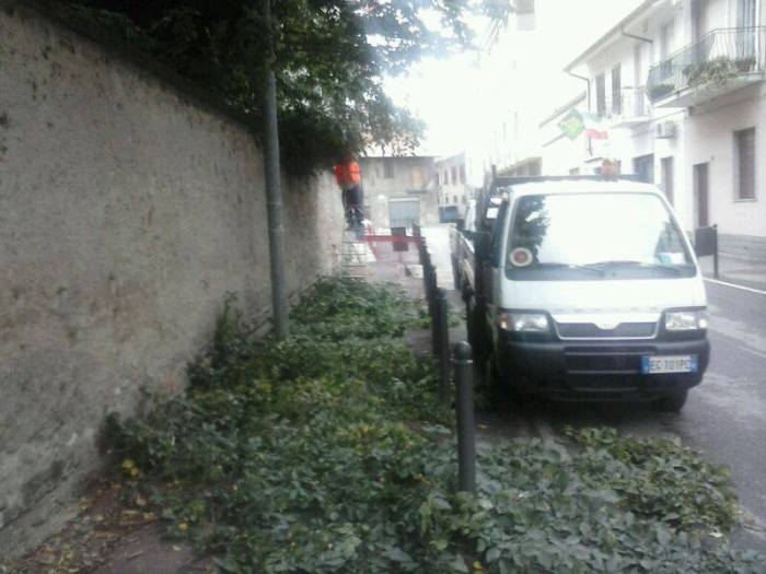 Pista ciclabile prima della messa in sicurezza 17/06