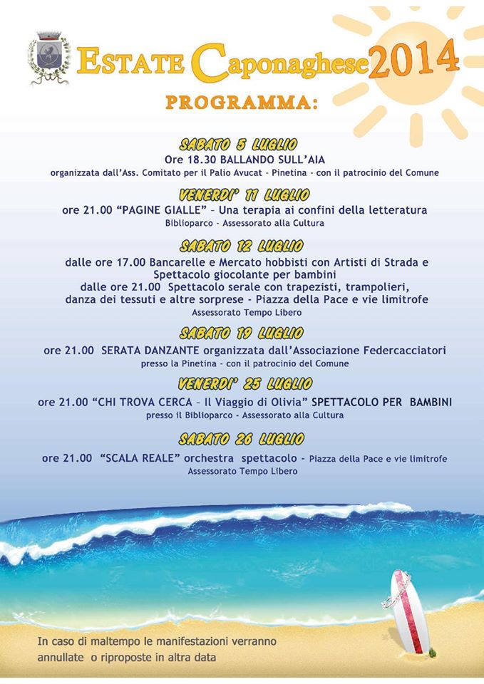 Estate Caponaghese 2014