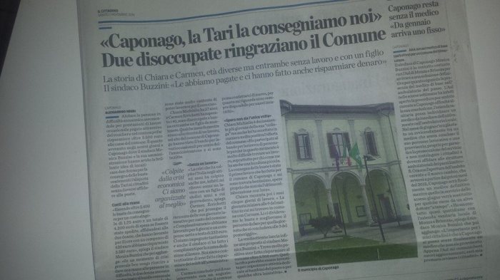 Caponago la Tari la consegnamo noi